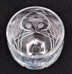 One IMPERIAL CRYSTAL IMPORT ALEXANDRA Cut Wine Goblet 7-1/4″ H