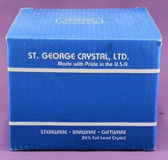 Vtg St. George Crystal American Heritage Set of 4 Beverage Glasses 24% Lead USA