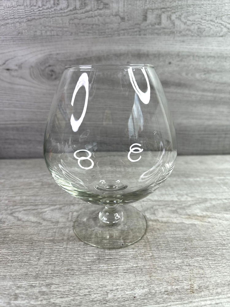 Unmarked Clear Glass Brandy Cognac Glass/Snifter Fishbowl