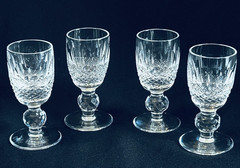 WATERFORD COLLEEN Set Of 4 CORDIAL GLASSES 3 1/4″ Crystal Vodka Shot