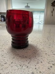 Vintage Anchor Hocking Ruby Red Tumbler, 3 Pack 2 Oz
