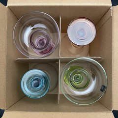 Circleware Snazzy With Style Margarita Glasses 4pc Made in Saudi Arabia 6.5″tall