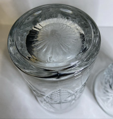 Libbey Hobstar Highball «Star of David» 16oz Drinkng Glass VTG Thick Set Of 2