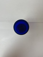 RARE VINTAGE Lot of (6) COBALT BLUE Tall WINE GLASSES Beautiful