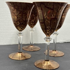 4 Rimmington Vian Goblets Hand Made In England