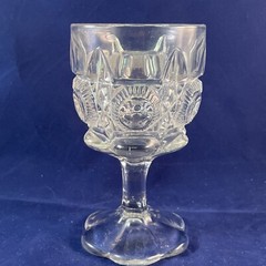 EAPG 1909 U.S. Glass No.15117 Newport aka Bullseye and Daisy Goblet