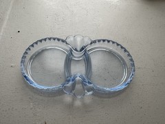 Cambridge Glass Gadroon 3500/121 Moonlight Blue 4.5” 2-Handle Tray