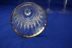 Wedgwood Royal Gold (3) Water Goblets, 8 7/8″, New with Tag (G5)