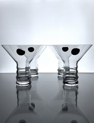 Riedel Crystal O – Martini Glasses 4 1/2″, Set of 4 *IN BOX*