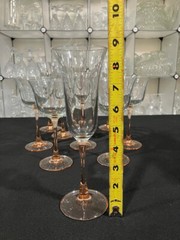 Americana Rose by Cristal D’Arques-Durrand – 10pcs of Vintage Crystal