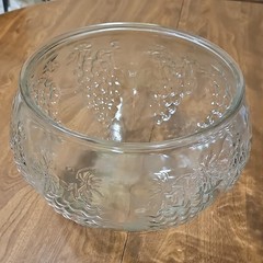 Indiana Glass Celebration Grapevine 18pc Punch Bowl Set 8.5qt Clear MPN 5354
