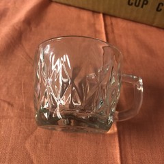 12 Vintage Anchor Hocking Crown Point Glass Punch Bowl Cups W/Original Box/Hooks