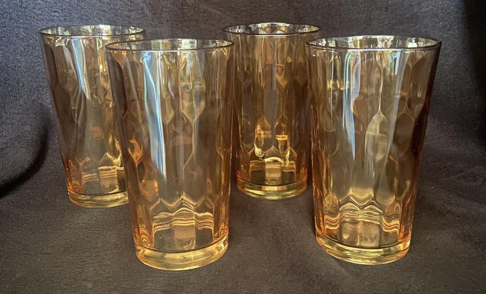 Hex Optic Iridescent By Jeannette 5” Flat Tumbler
