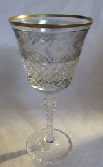 8 EBELING & REUSS MARCHIONESS 7 3/8″ TALL WATER GOBLETS ONE AS-IS