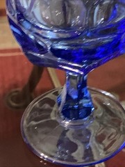Fostoria ARGUS Blue Goblet (HFM)