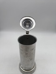 Vintage Apex Quality Aliminum Lidded tankard 8″ Tall Barware, British Drinkware