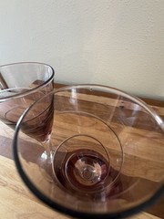 Mikasa Purple Swirl Set Aperitif Digestivo 2 Oz Wine Tasting Cordial Flutes