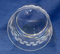 Mikasa “CHEERS TOO” Horizontal Dots Double Old Fashioned Glass Circa 2005-2015