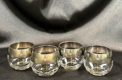 Set Of 4~Dorothy Thorpe~Silver Band~Roly Poly~5oz