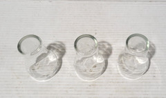 Vtg 3 pcs Princess House «Soda Shop» Style Drinking Glasses 10oz each