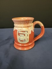 Deneen Pottery Com. Hand Thrown Drip Edge Beer/coffee Mug 5.25″