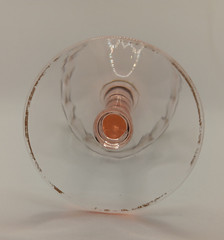 Vintage 1 pc. Tiffin Franciscan Optic Gold Rimmed 6.5″ Water Wine Goblet