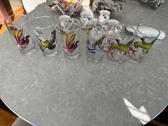 6 Vintage Federal Glasses Pheasant – Wild Goose & Duck &Quail