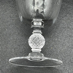 5 1950s Imperial Glass Ohio Meander Cut Water Tumblers Etched Leaves Berries