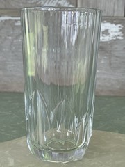 Set of 4 Pasabahce Topaz Clear 10 oz Glass Tumbler Paneled TURKEY