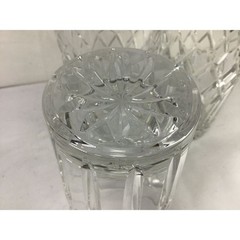 Vintage Antique Circa Mid-20th Century-Cut Crystal 3 Tumblers Glasses Set of 3