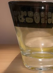 Vintage Canonsburg Temporama Atomic Silver Band MCMOld-Fashioned Lowball Glasses