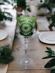 The Karl KLOKOTSCHNIK Cut Crystal Wine Goblet Set Of 5
