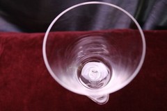 Contemporary Crystal Water Goblet (s) Triangle Stem Triangular Foot 8 » 10 oz