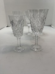 Vintage Tyrone Antrim Wine Goblets 6.5″ Set of 5 + 1 – 5 3/4″ Sherry Glass Lot/6