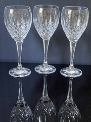Mikasa Crystal Coventry VT200 Wine Glass 8 5/8″ Tall PERFECT 10 Oz. Set Of 3 ,