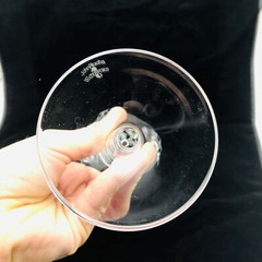 1ct Waterford Crystal Wine Goblet John Rocha 9-7/8″ Signature 100489 Mark Chip