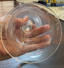Baccarat Provence Crystal Goblet Water Wine Glass Signed France 6.5” Stemware
