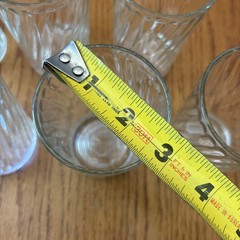 FEG68 Flat Bottom Tumbler By Federal Glass Optic Set Of 6