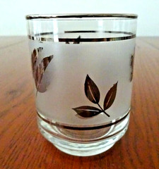*LIBBEY SILVER FOLIAGE (4) 6 OZ JUICE TUMBLERS #2-B65-R
