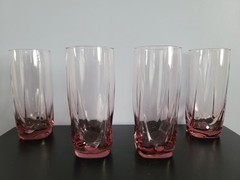 Set of 4 Vintage Libbey Imperial Plum Cooler Glasses