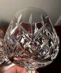 Vtg Set of 4 WATERFORD CRYSTAL Araglin Pattern Brandy Snifters Glasses IRELAND