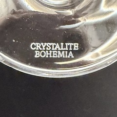 Crystalite Bohemia Diamond Faceted Crystal Champagne Flutes Set of 2 – 9.5″