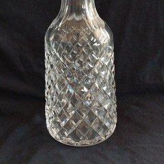 Vtg Waterford Crystal ALANA Decanter & 6 Liqueur Footed Shot Glasses 3.5″ Set