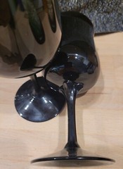 LENOX Black Amethyst MIDNIGHT MOOD 7 1/8″ Water Goblets Pair