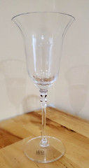 Flair Clear Water Goblet by Mikasa Crystal