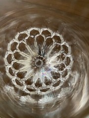 Atlantis DAHLIA Crystal 8 Oz Wine Goblet Glass 8 1/4» Tall