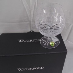 New Waterford 2 Book Of Kells Brandy Snifter Crystal Glasses 1054638 5 3/4″ Tall