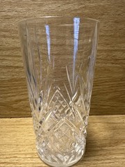 1 Cristal D’Arques Durand Masquerade Pattern Crystal Flat Tumbler Discontinued