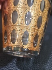1 Culver Cannella 22kt Gold Old Fashioned Rocks Glasses MCM Vintage Replacement