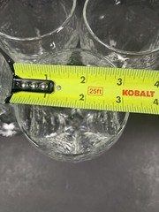 4x Embossed Sundae Glass 7×4 Soda Fountain Dimple Milkshake Parfait Cocktail Cup